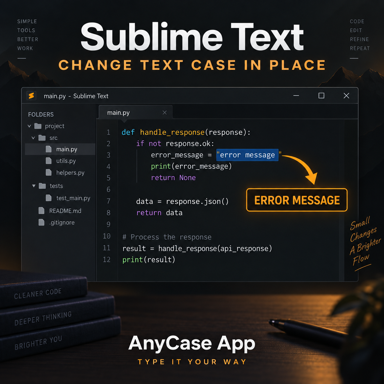 How do I change the case of text in Sublime Text
