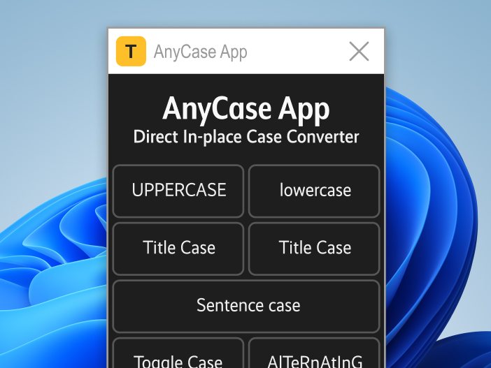 AnyCase App Windows 11 download